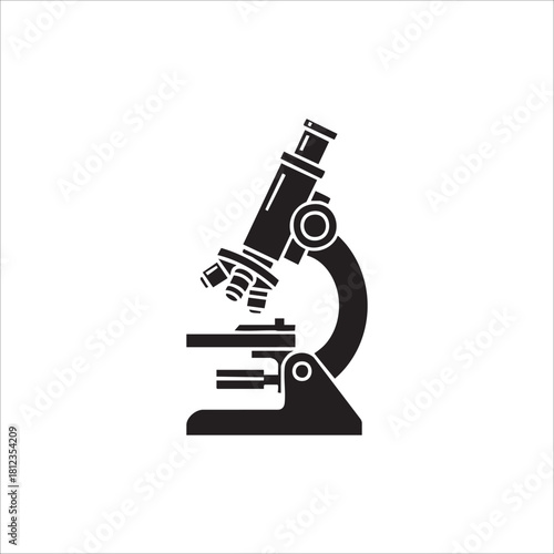 microscope icon. isolated on white background