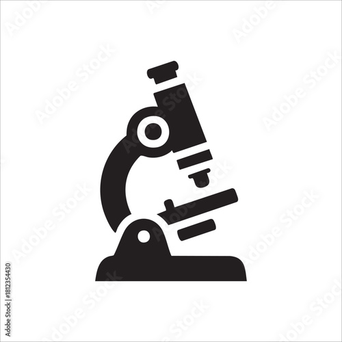 microscope icon. isolated on white background