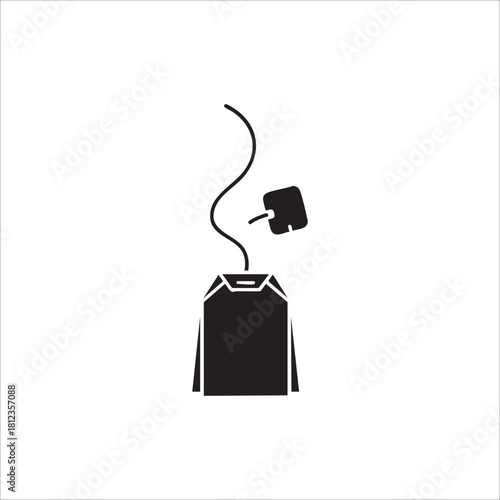 Tea bag icon. isolated on white background