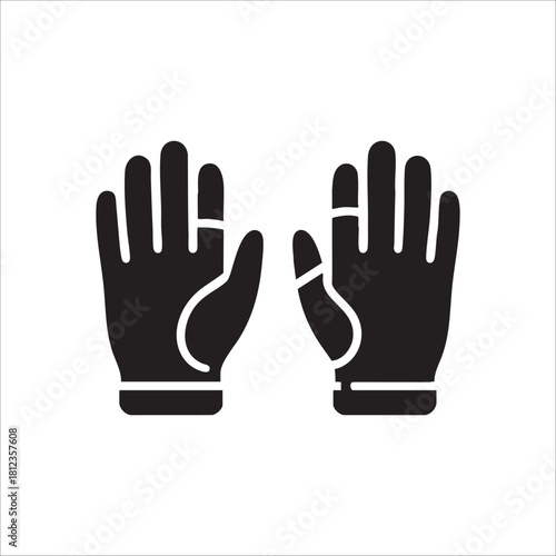 gloves bag icon. isolated on white background