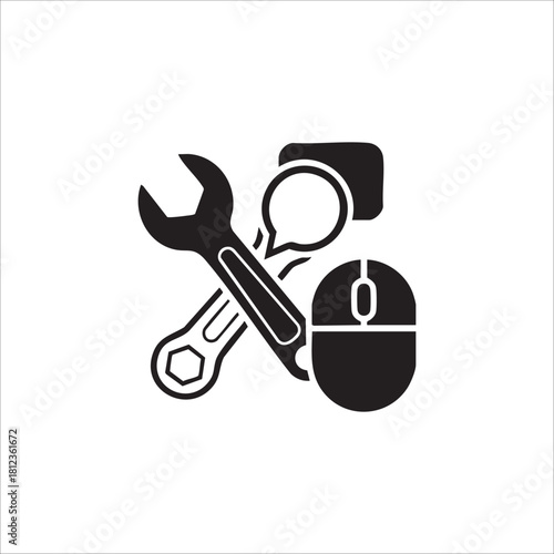 IT support and troubleshooting icon