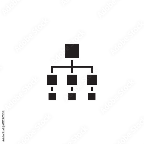 Business structure icon. illustration isolated on white background.