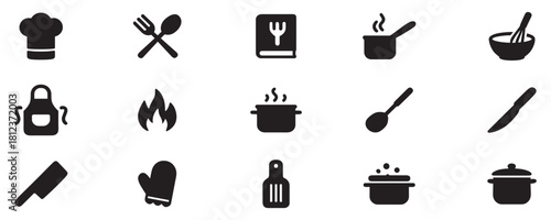 Cooking and kitchen icon collection. Kitchen icon. Vector. Illustration.