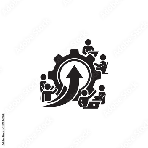 Work efficiency icon. illustration isolated on white background.