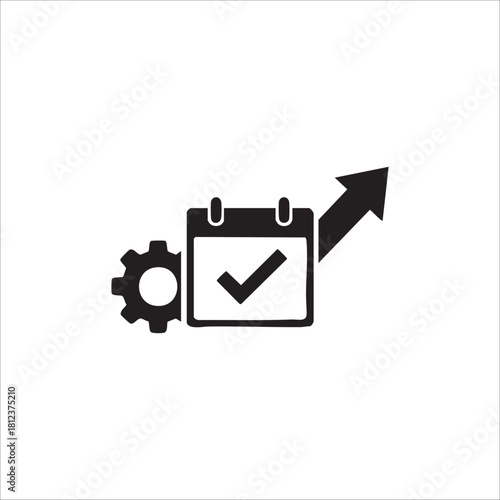 Work efficiency icon. illustration isolated on white background.