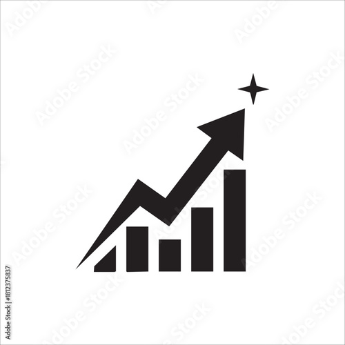Business Growth and Success icon. illustration isolated on white background.