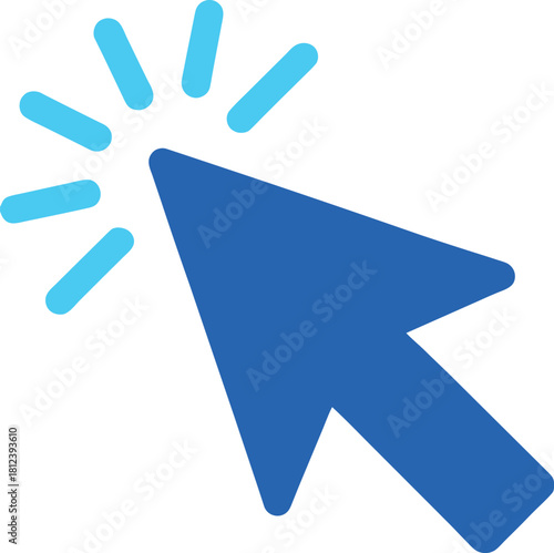 Cursor Click Icon for Website Interaction