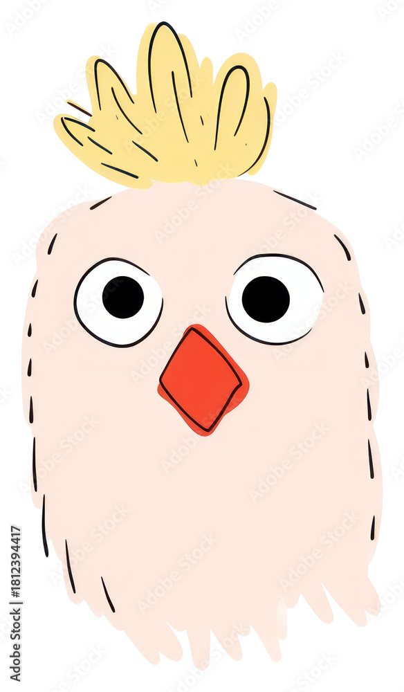 Fototapeta premium PNG Chicken illustration cartoon drawing.
