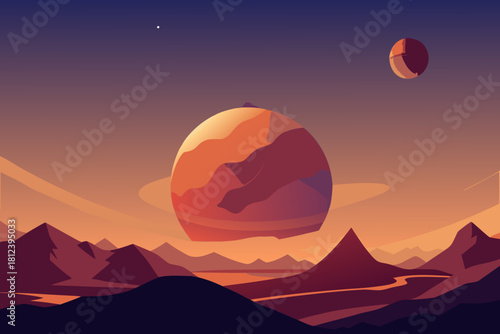 Colorful Toy Car Racing Track vector illustration