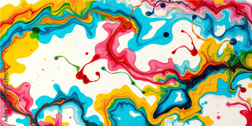 Abstract colorful watercolor paint splash illustration vector pattern design