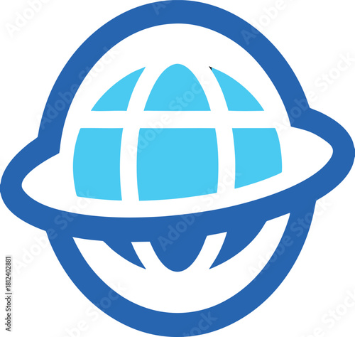 Global Communication Icon for Worldwide Messaging