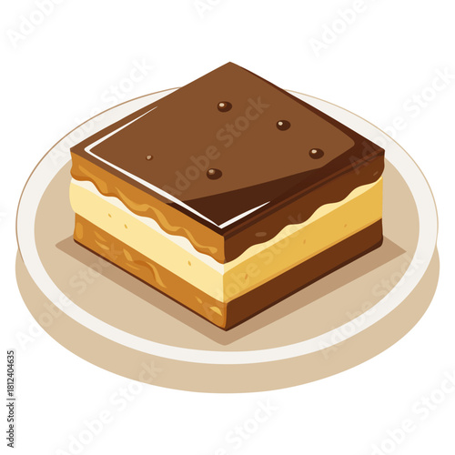 “Rich Chocolate Nanaimo Bars with Smooth Custard Filling  Homemade Dessert Squares”