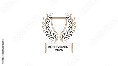 An Achievement Trophy with laurel wreath.