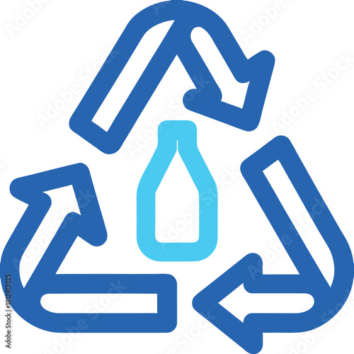 Recycling Symbol Icon for Eco Sustainability