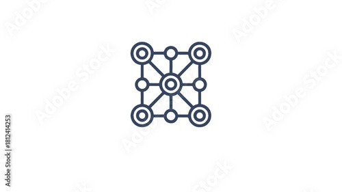 Abstract network diagram illustration.