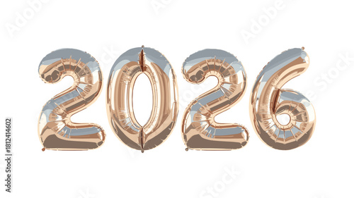 2026 balloon in air.