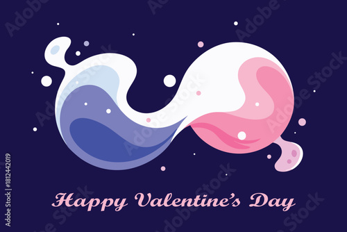 Valentine Celestial Liquid Orbit Vector