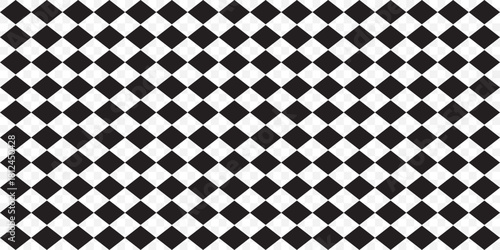 seamless geometric pattern with triangles, Black diamond checkerboard repeat pattern, replete image, design for fabric printing. EPS 10.