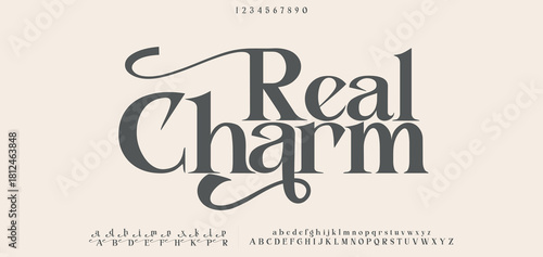 Lettering Fashion Designs. Modern elegant alphabet letters font and number. Minimalist typography fonts regular, typeface uppercase and lowercase.