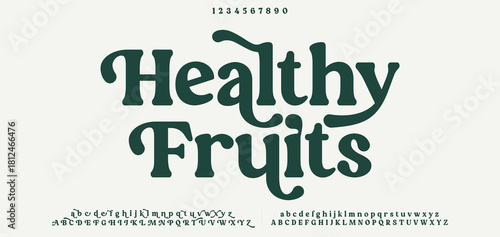 Elegant Font Uppercase Lowercase Number And Ampersand. Classic Lettering Minimal Fashion Designs. Typography modern serif fonts regular decorative vintage concept. vector illustration. 