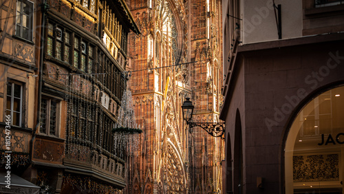 Cathedral of Strasbourg In Strasbourg, France on November 21th 2025