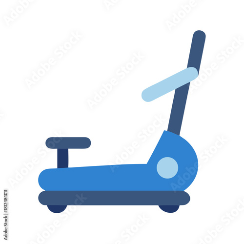 Illustration of a stationary bike for fitness and cardiovascular exercise.