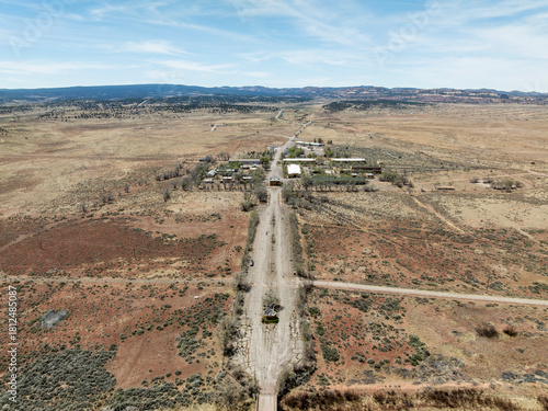 Aerial of an Abandoned Army Military Base - Fort Wingate, New Mexico