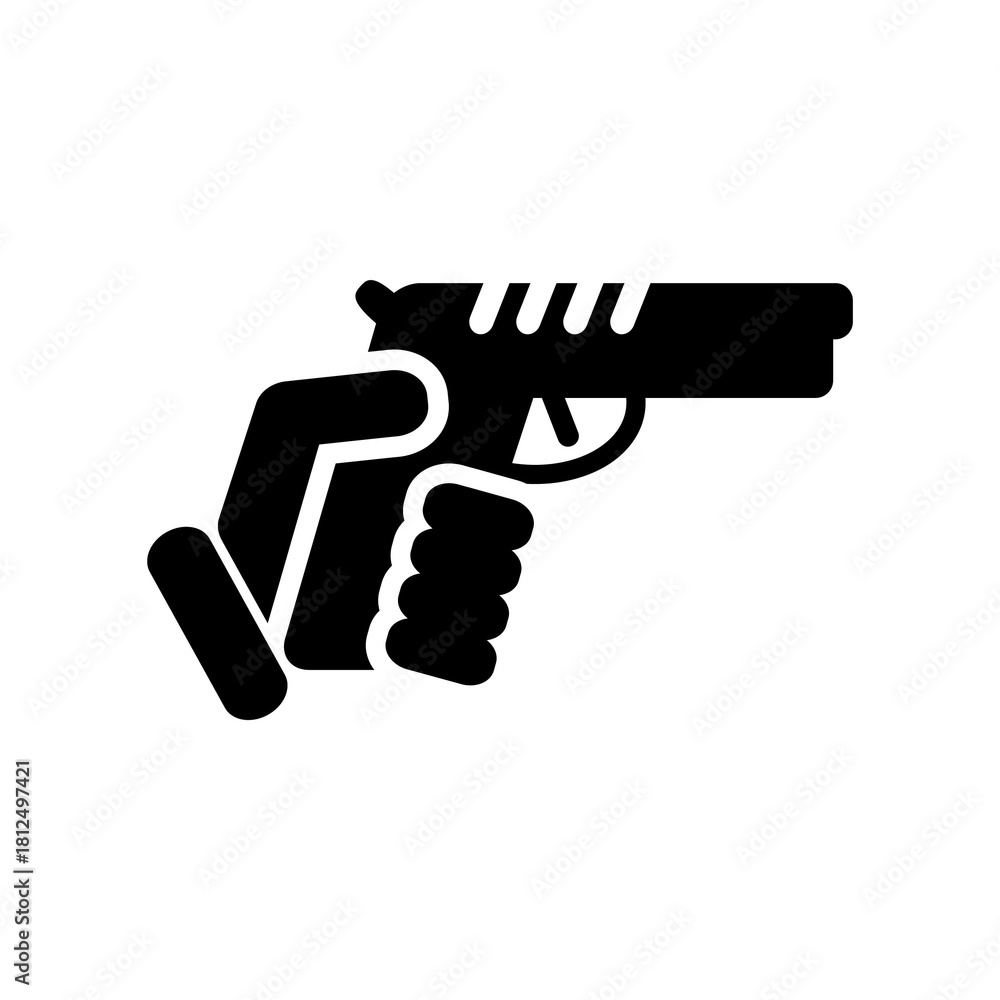 Obraz premium Gun icon
