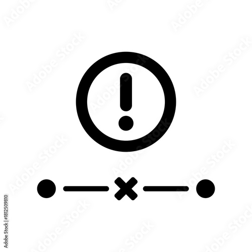 Network connection out icon