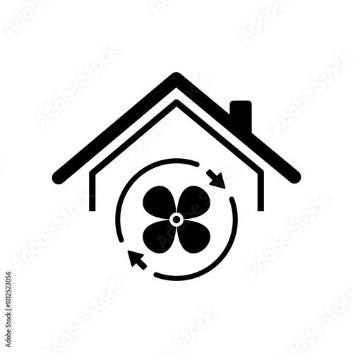 House air conditioner - Vector web icon