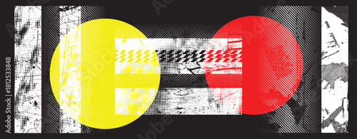 Grunge urban background texture set . Textured rough surface background collection for futuristic design with grungy effect . Abstract transparent cyber punk overlays for your design.