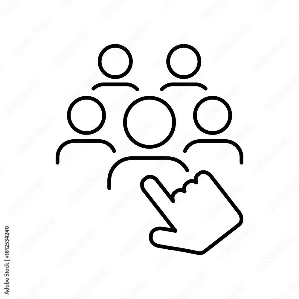 Fototapeta premium Recruitment icon - Thin series