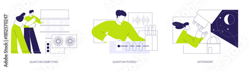Scientific research isolated cartoon vector illustrations se