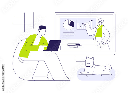 B2B marketing isolated cartoon vector illustrations.