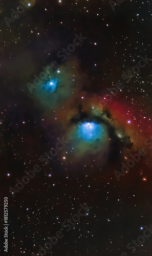 Mgławica M 78 - Mgławica refleksyjna w Orionie - Mgławica pyłowa NGC2068 w gwiazdozbiorze Oriona