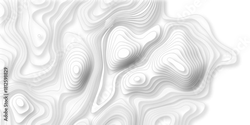 Abstract topography pattern seamless lines sea map modern design white background. Abstract digital topographic contour map concept space geometric strip grid line. Natural discovery of maps.	