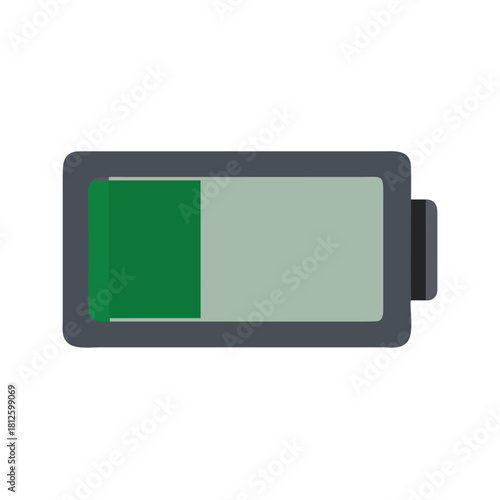 Free Download Battery level icon in green and gray colors - GFXLoad