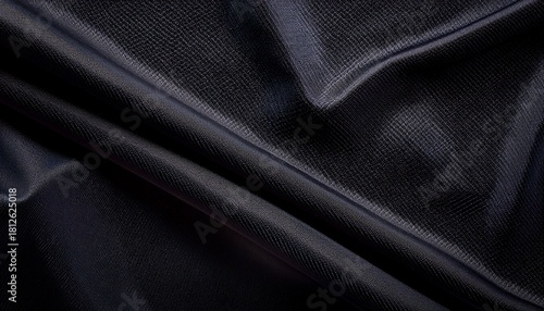 Black Fabric Texture As Background