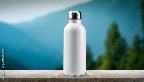 White Water Bottle Mockup 1