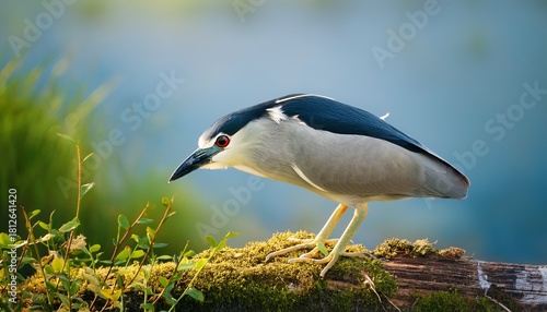 Black Crowned Night Heron Searching For Opportunity