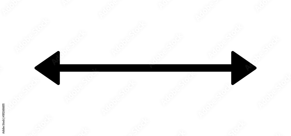 Konstfotografi arrows pointing two side left and right
