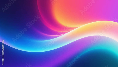 Illustration of smooth color transitions with a glow effect for business cards, product cards, advertising booklets and other of your design. Vector graphics. EPS.