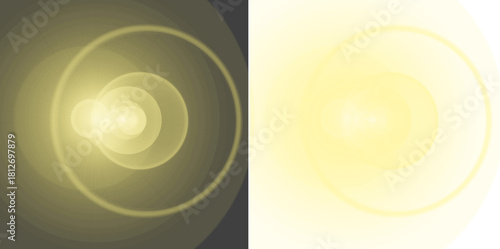 Radiant celestial glow with shining lens flares evokes cosmic wonder, golden light, and modern design elements for impactful visuals and creative projects