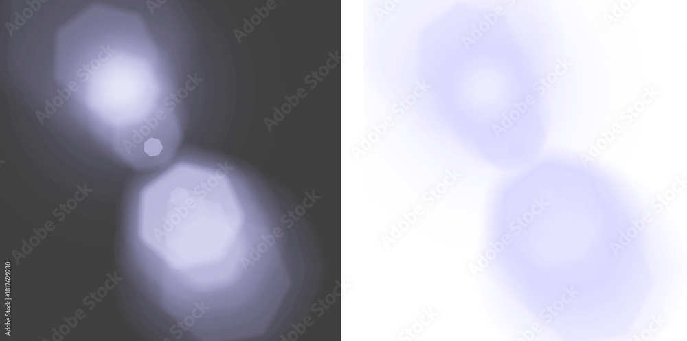 Fototapeta premium Soft periwinkle light leaks create a dreamy, ethereal glow, perfect for adding a touch of magic and wonder to designs or artistic projects