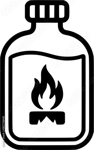 Flammable Chemical Bottle 