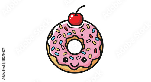 Cute Stack of Pancakes with Butter and Syrup Breakfast Delight Illustration