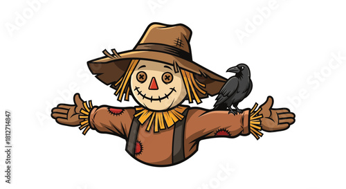 Cute Stack of Pancakes with Butter and Syrup Breakfast Delight Illustration