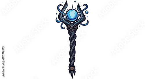 Cute Stack of Pancakes with Butter and Syrup Breakfast Delight Illustration