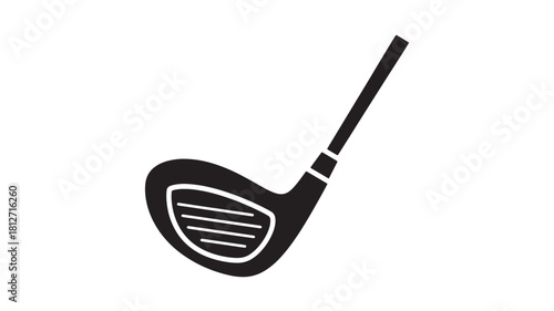 Golf club vector icon simple flat design element isolated on white background for sport and recreation concepts