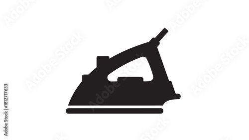 Iron icon simple flat vector illustration isolated on white background for laundry service and household appliance concepts